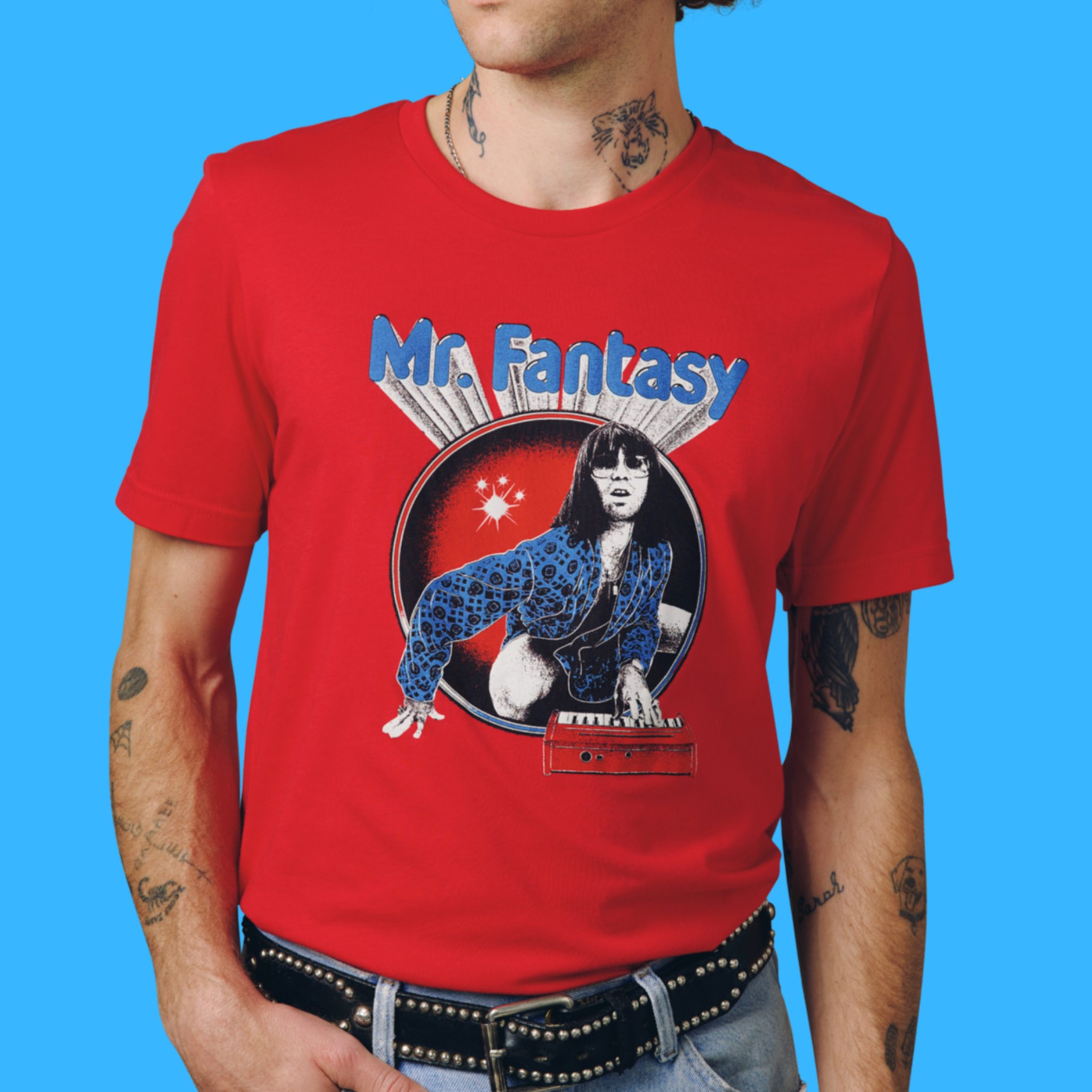 Mr. Fantasy Red Piano Unisex Tee