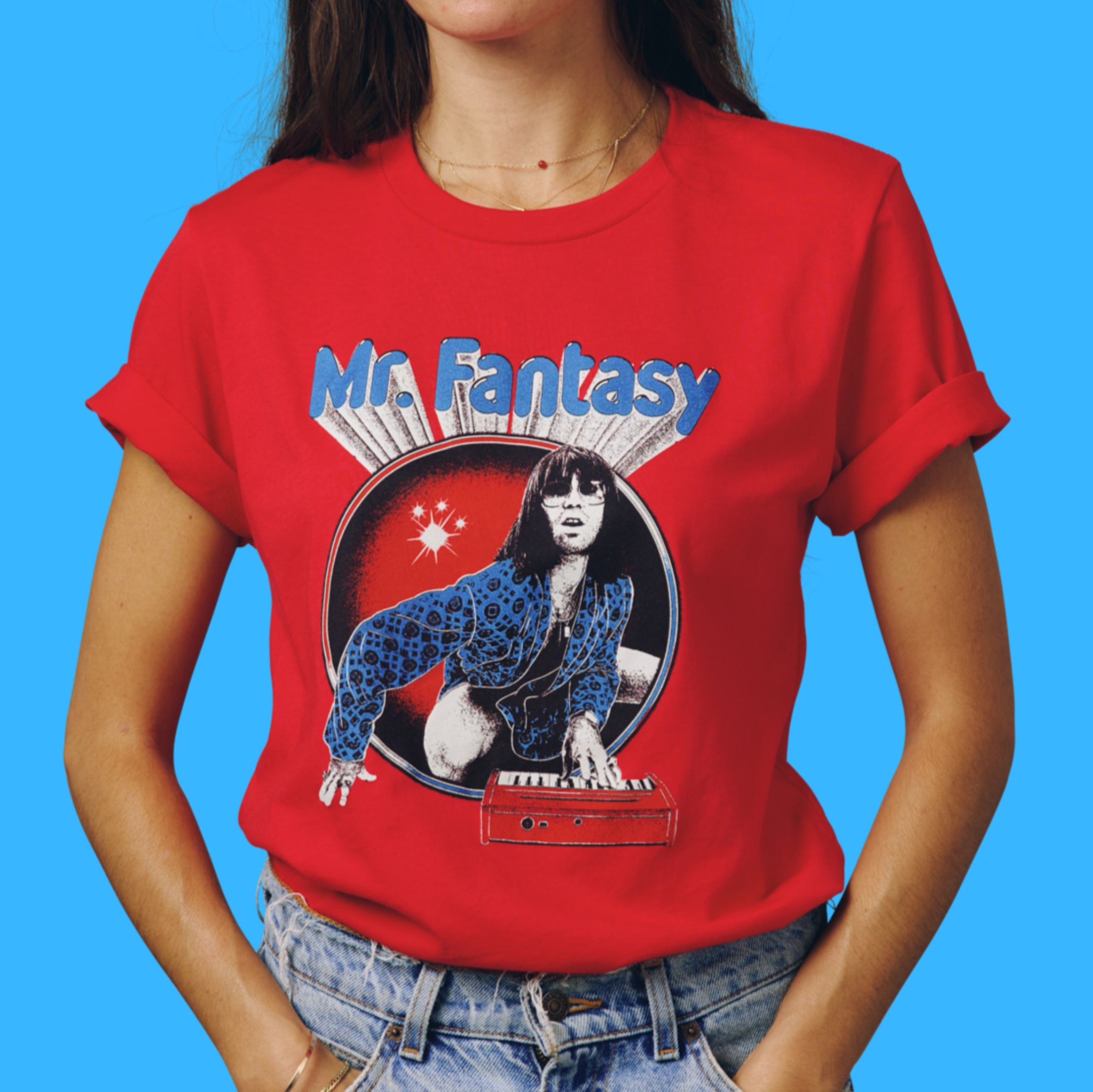 Mr. Fantasy Red Piano Unisex Tee