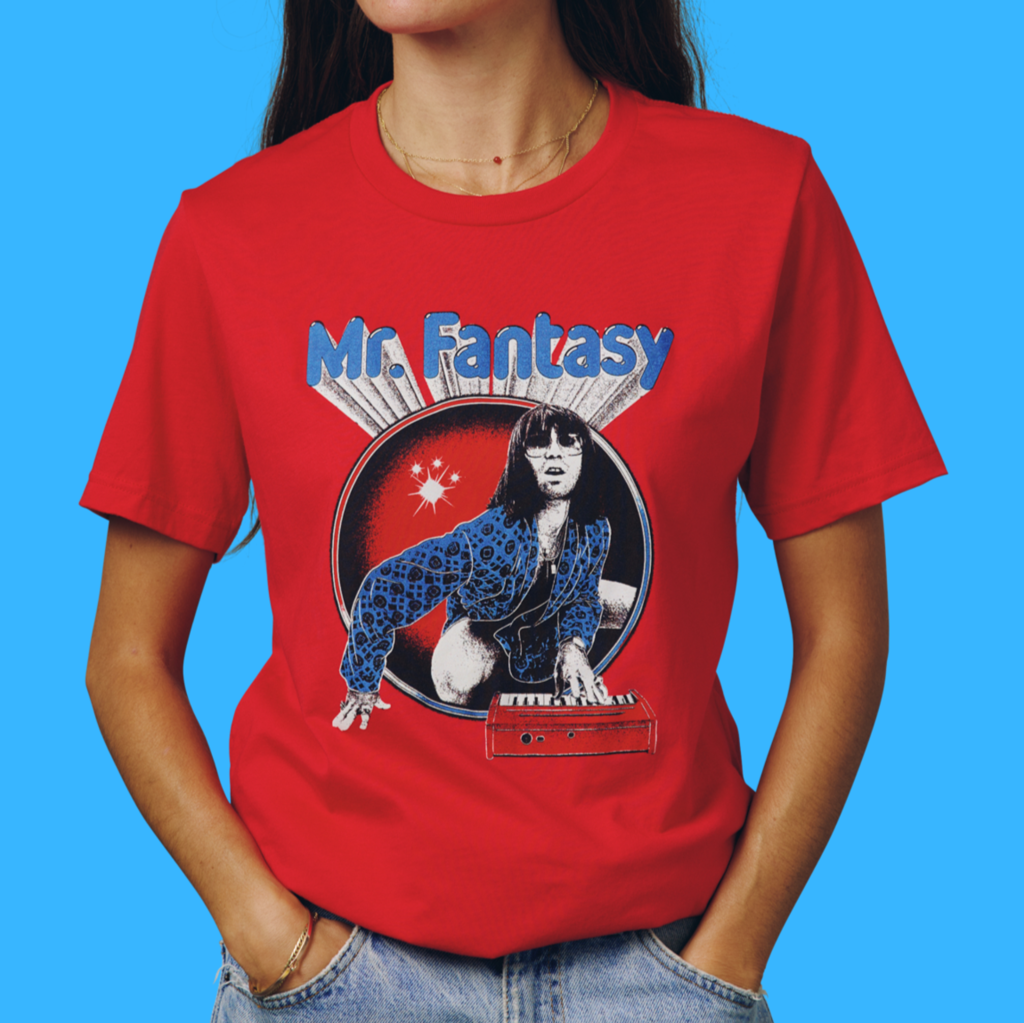 Mr. Fantasy Red Piano Unisex Tee