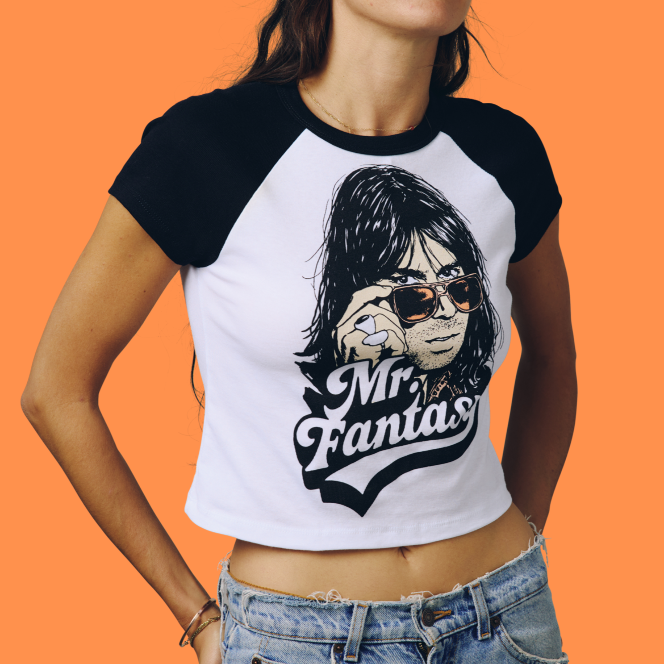 Mr. Fantasy Raglan Baby Tee